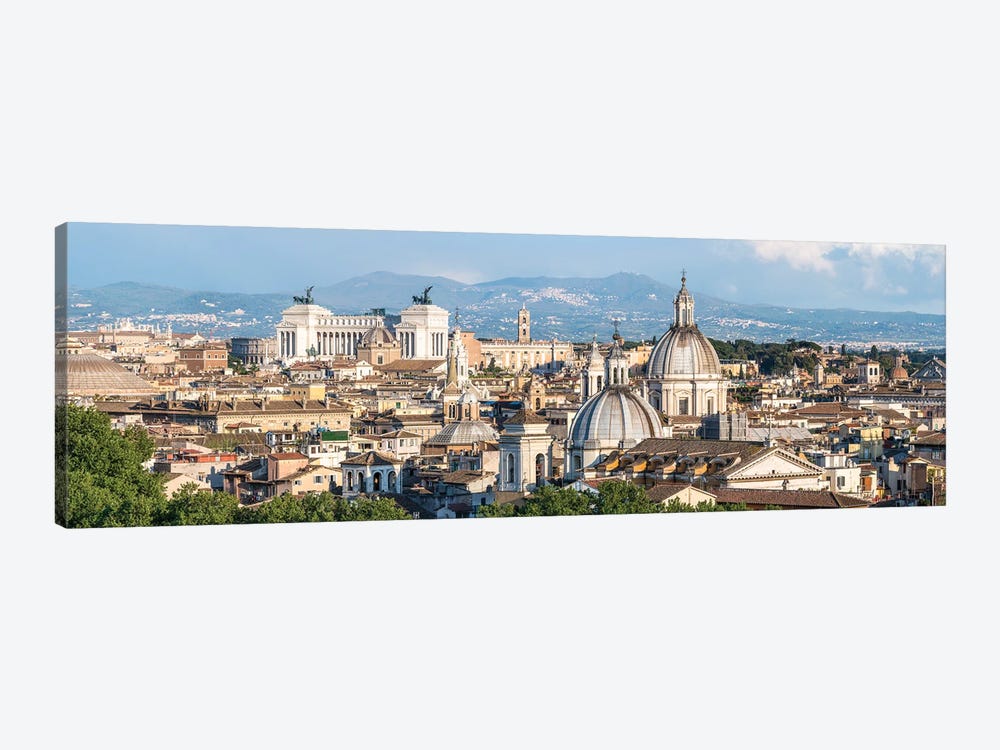 Rome Skyline Panorama With View Of Vatican And Victor Emmanuel II Monument by Jan Becke 1-piece Art Print