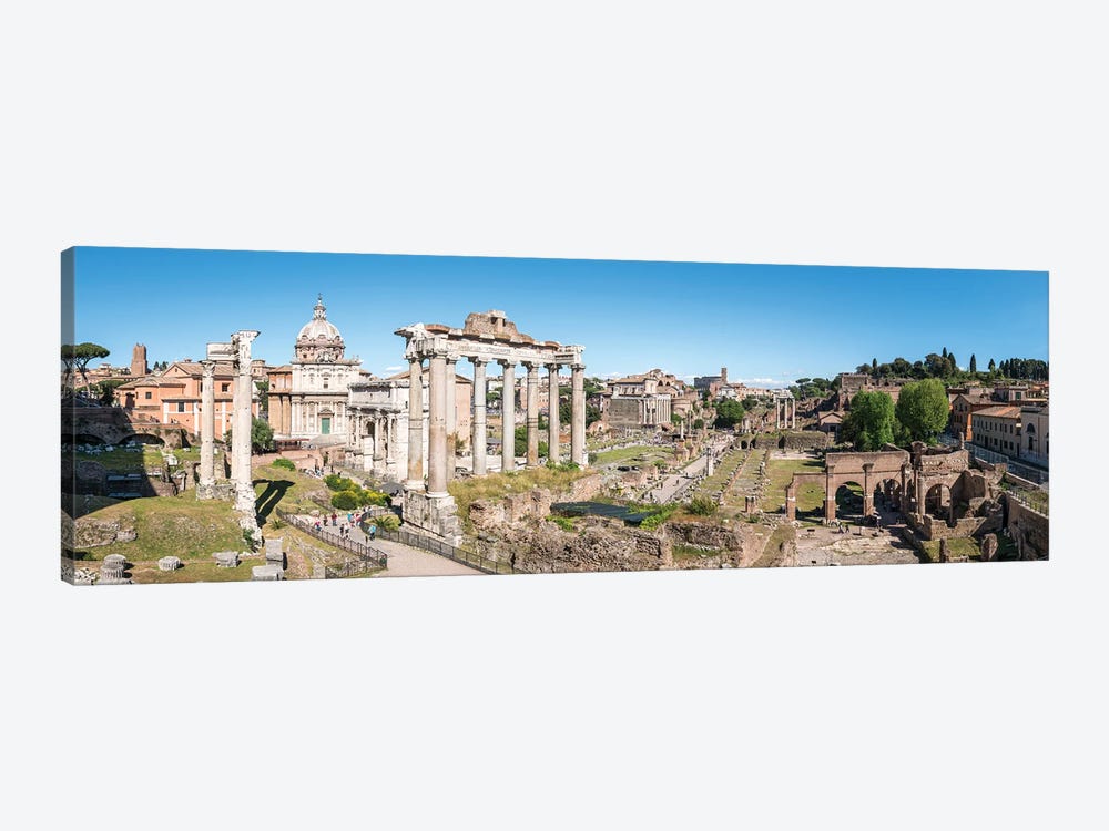Roman Forum In Summer, Rome, Italy by Jan Becke 1-piece Canvas Print