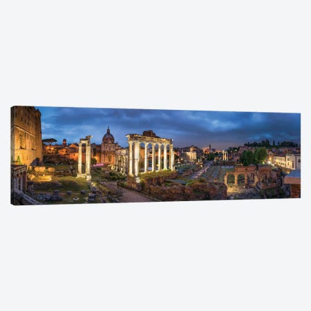 Roman Forum At Night, Rome, Italy Canvas Print #JNB1829} by Jan Becke Canvas Wall Art