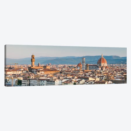 Florence Skyline Panorama With Florence Cathedral And Palazzo Vecchio, Tuscany, Italy Canvas Print #JNB1830} by Jan Becke Art Print