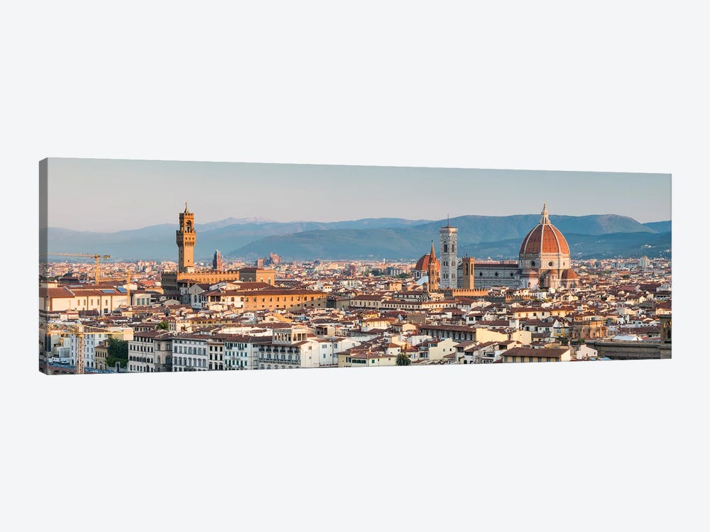 Florence Skyline Panorama With Florence Cathedral And Palazzo Vecchio, Tuscany, Italy by Jan Becke 1-piece Canvas Art