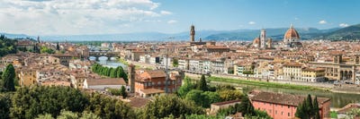 Florence Skyline Panorama, Tuscany, Italy by Jan Becke multi panel art