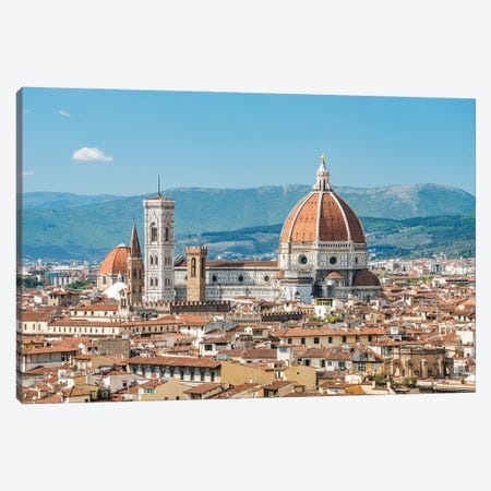 Florence Cathedral In Summer, Tuscany, Italy Canvas Print #JNB1834} by Jan Becke Canvas Art