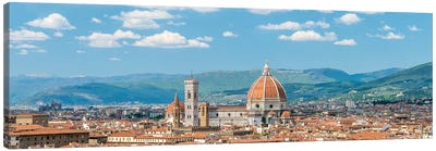Florence Skyline Panorama With Florence Cathedral, Tuscany, Italy Canvas Art Print - Florence Art