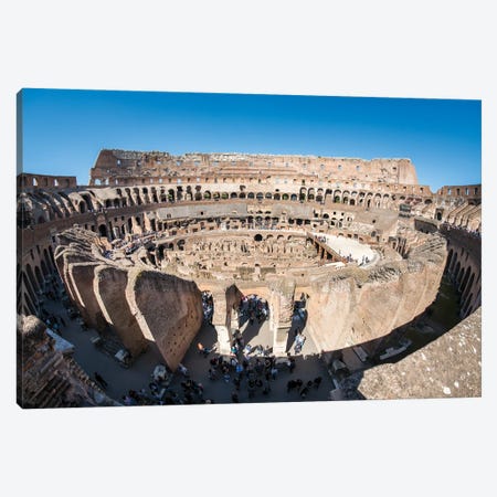 Inside The Colosseum In Rome, Italy Canvas Print #JNB1840} by Jan Becke Canvas Artwork