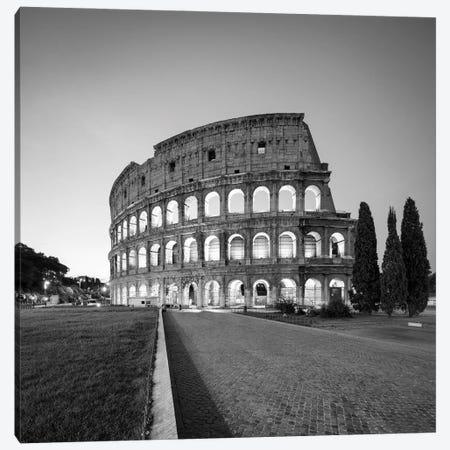 Colosseum In Black And White, Rome, Italy Canvas Print #JNB1843} by Jan Becke Canvas Artwork