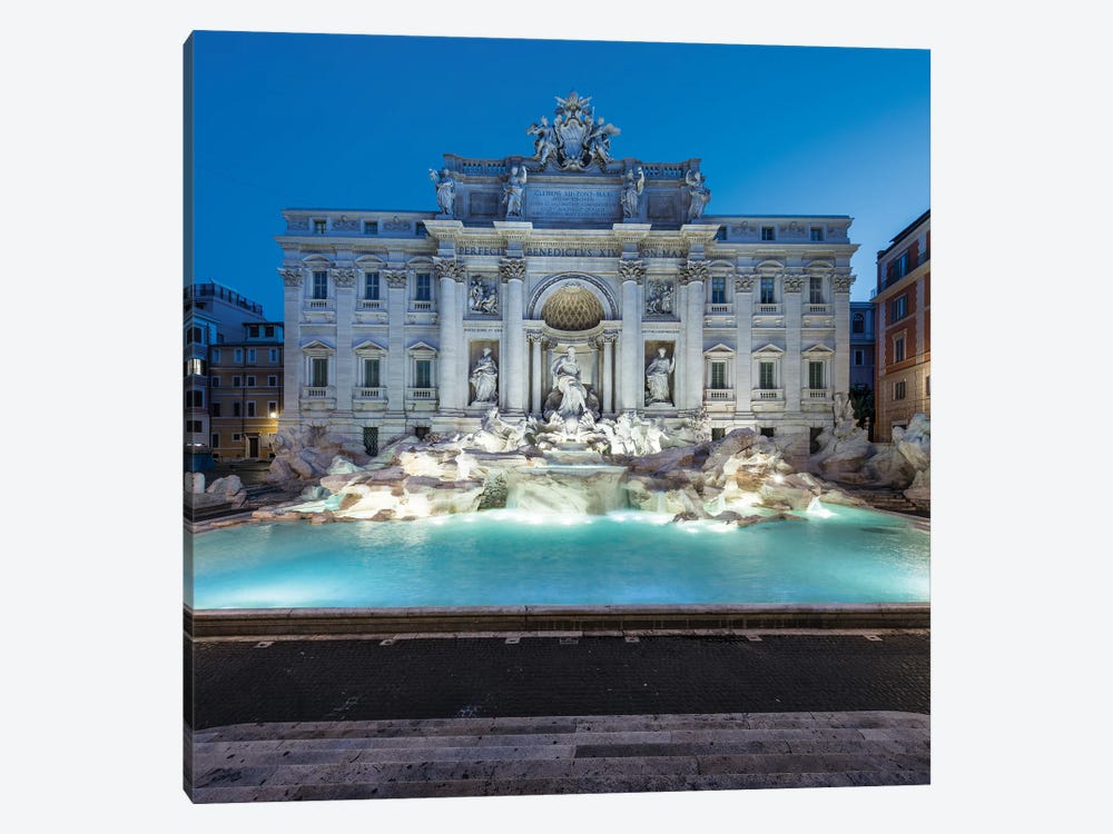 Trevi Fountain, Rome, Italy by Jan Becke 1-piece Canvas Print