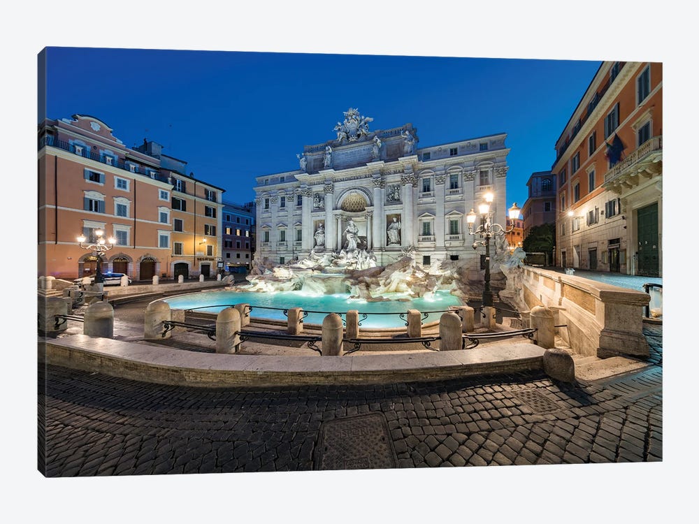 Trevi Fountain At Night, Rome, Italy by Jan Becke 1-piece Art Print