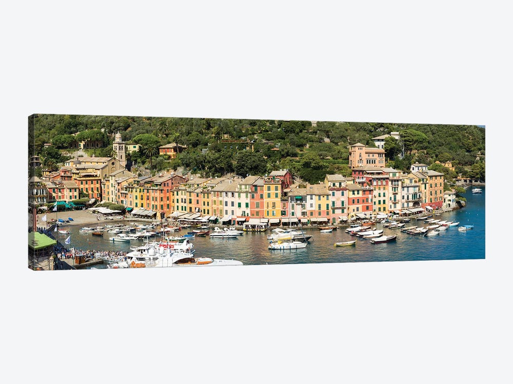 Panoramic View Of The Harbour In Portofino, Genoa, Italy by Jan Becke 1-piece Canvas Artwork