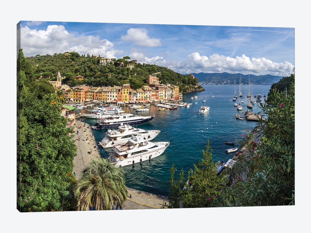 Portofino Harbour, Genoa, Italy by Jan Becke 1-piece Canvas Artwork