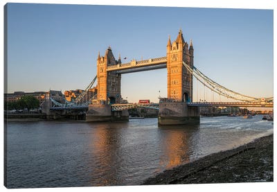 Tower Bridge At Sunset, London, United Kingdom Canvas Art Print - Tower Bridge