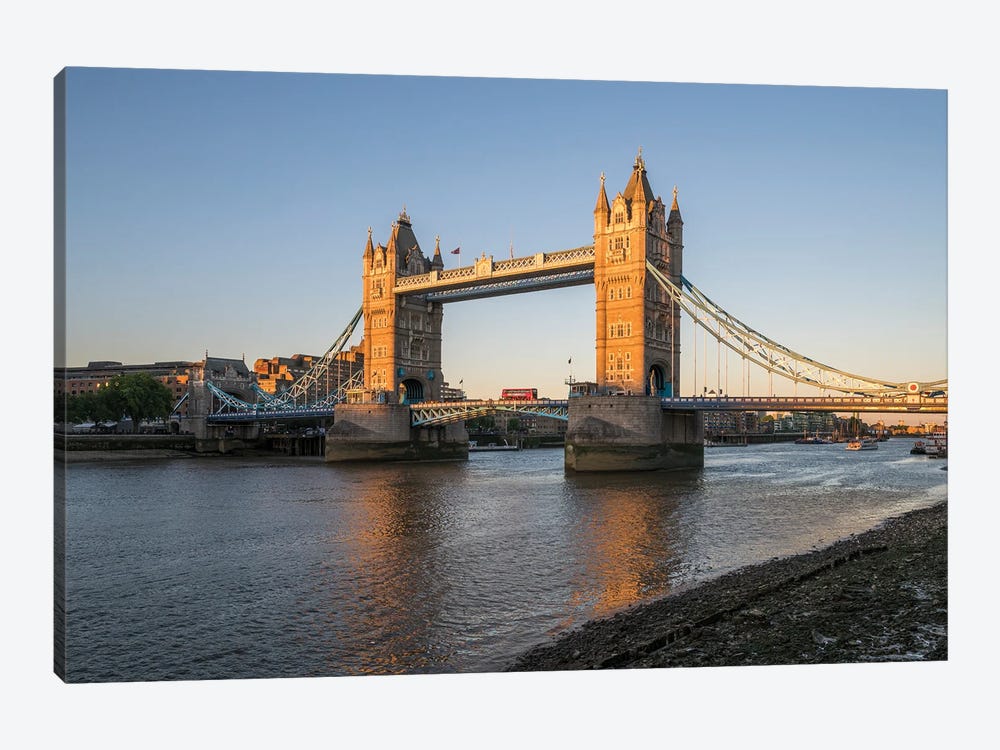 Tower Bridge At Sunset, London, United Kingdom by Jan Becke 1-piece Canvas Print
