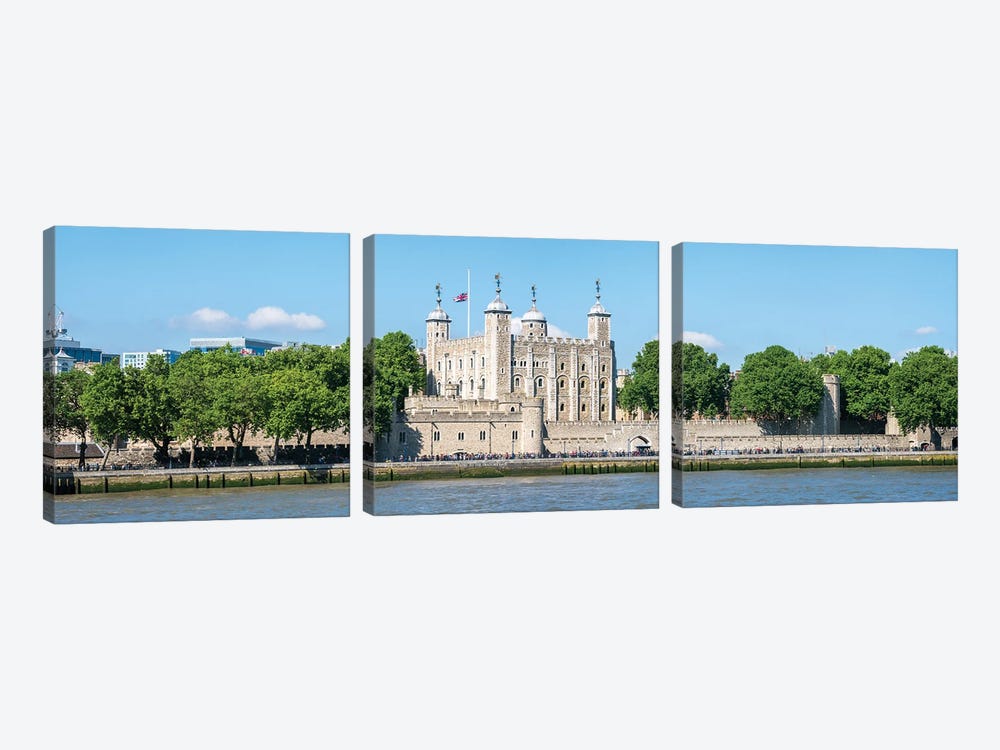 Tower Of London Panorama by Jan Becke 3-piece Canvas Art