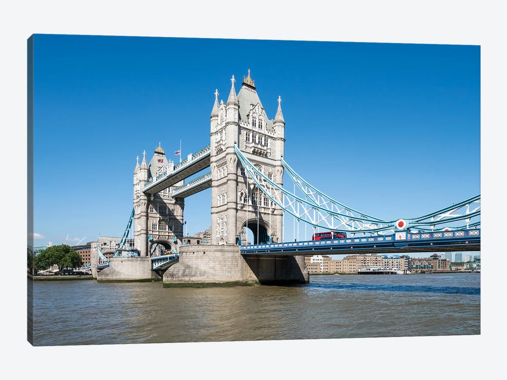 Tower Bridge In Summer, London, United Kingdom by Jan Becke 1-piece Canvas Art Print