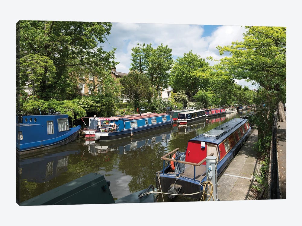 Little Venice District In West London, United Kingdom by Jan Becke 1-piece Canvas Print