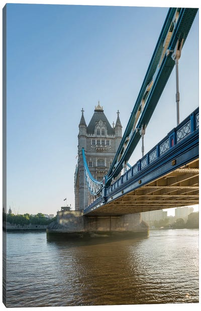 Tower Bridge At Sunrise, London, United Kingdom Canvas Art Print - Tower Bridge