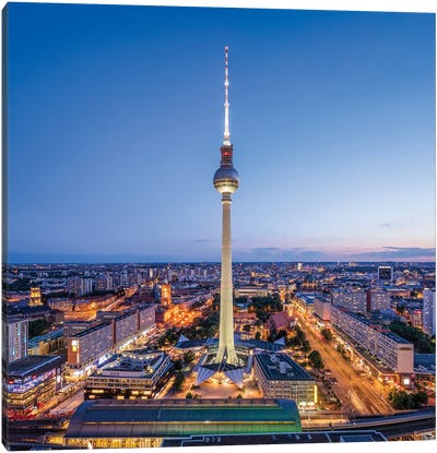 Fernsehturm Berlin (Berlin TV Tower) Canvas Art Print - Germany Art