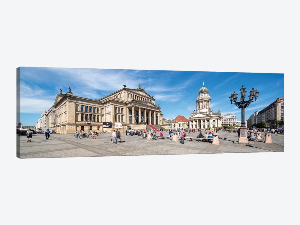 Concert hall Berlin And French Cathedral At The Gendarmenmarkt by Jan Becke 1-piece Canvas Wall Art