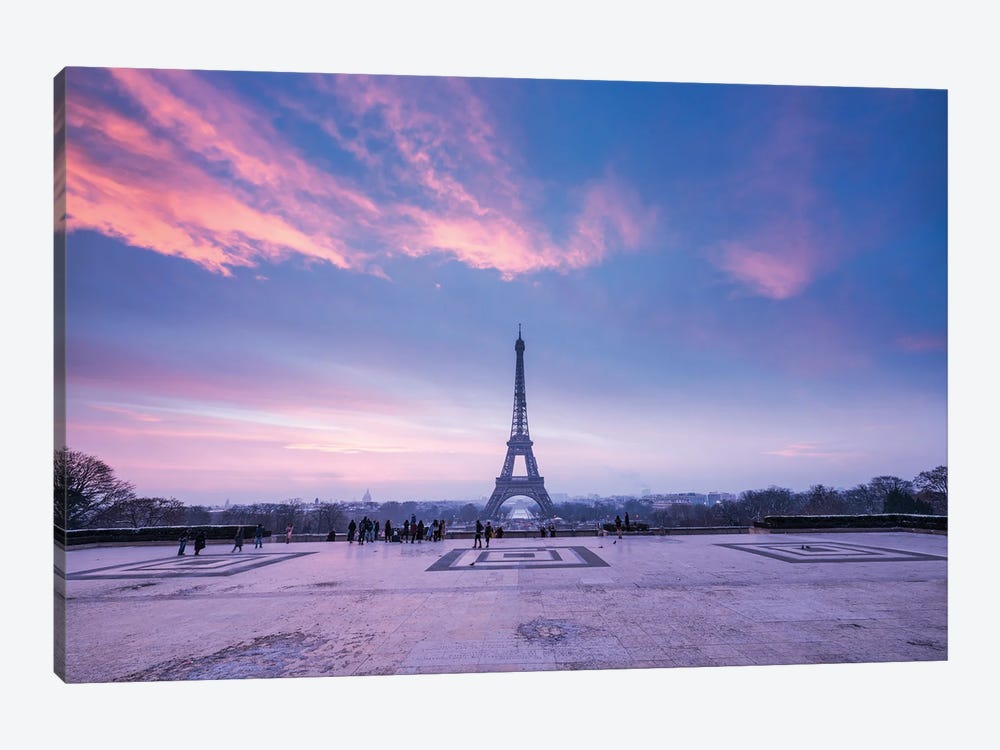 Place Du Trocadéro With Eiffel Tower At Sunrise, Paris, France by Jan Becke 1-piece Art Print