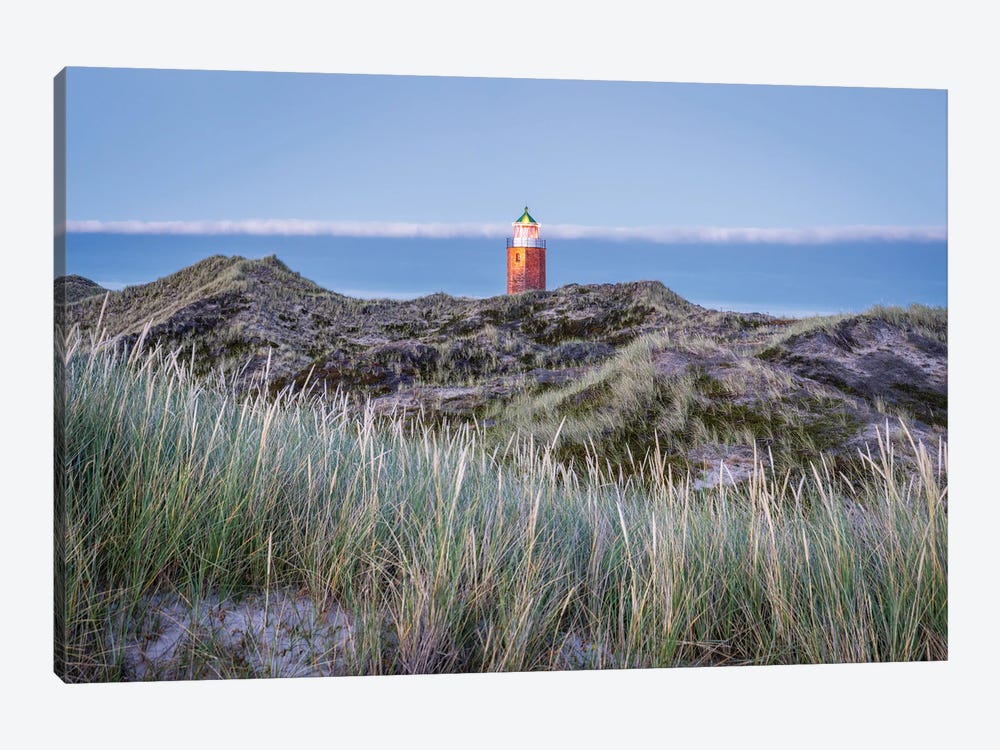 Lighthouse Quermarkenfeuer Rotes Kliff On Sylt, Schleswig Holstein, Germany by Jan Becke 1-piece Canvas Art