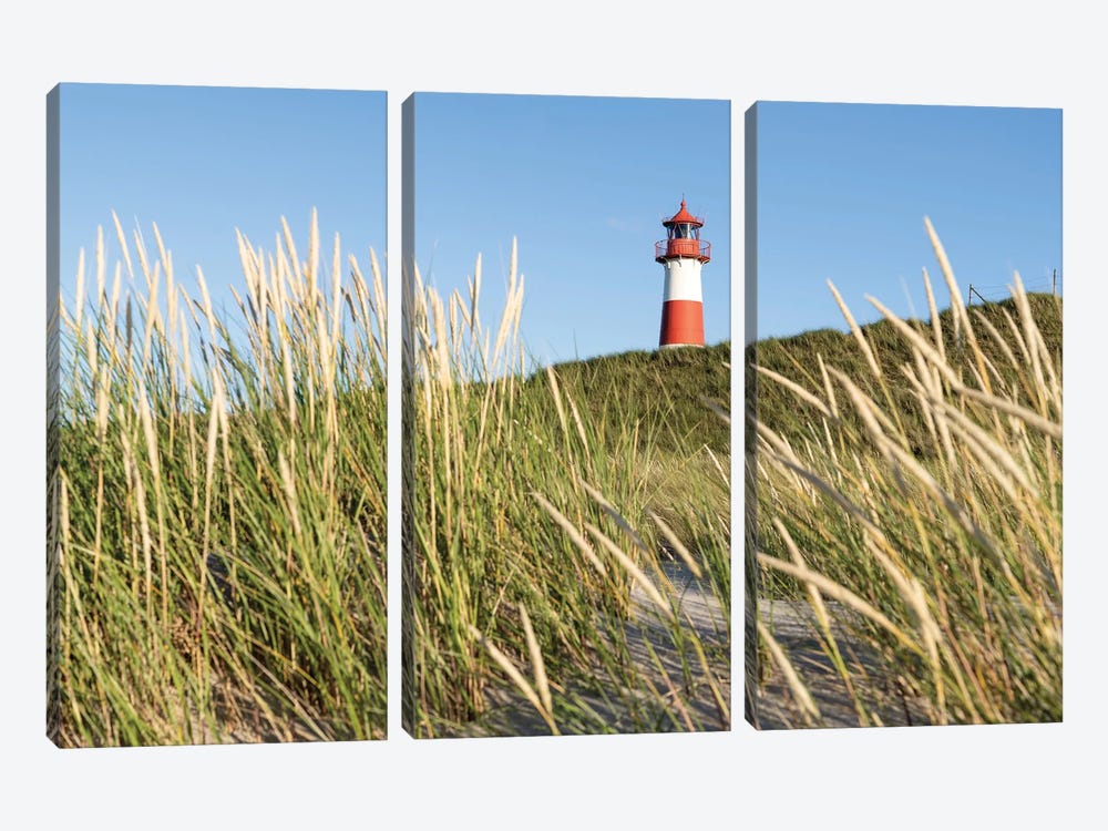 Lighthouse On The Dune Beach, Sylt, Schleswig Holstein, Germany by Jan Becke 3-piece Canvas Artwork