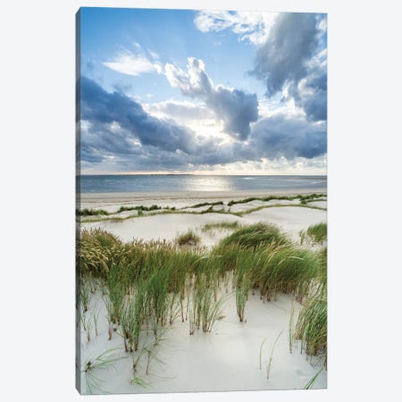 Storm Clouds At The Dune Beach Canvas Print #JNB1939} by Jan Becke Canvas Art