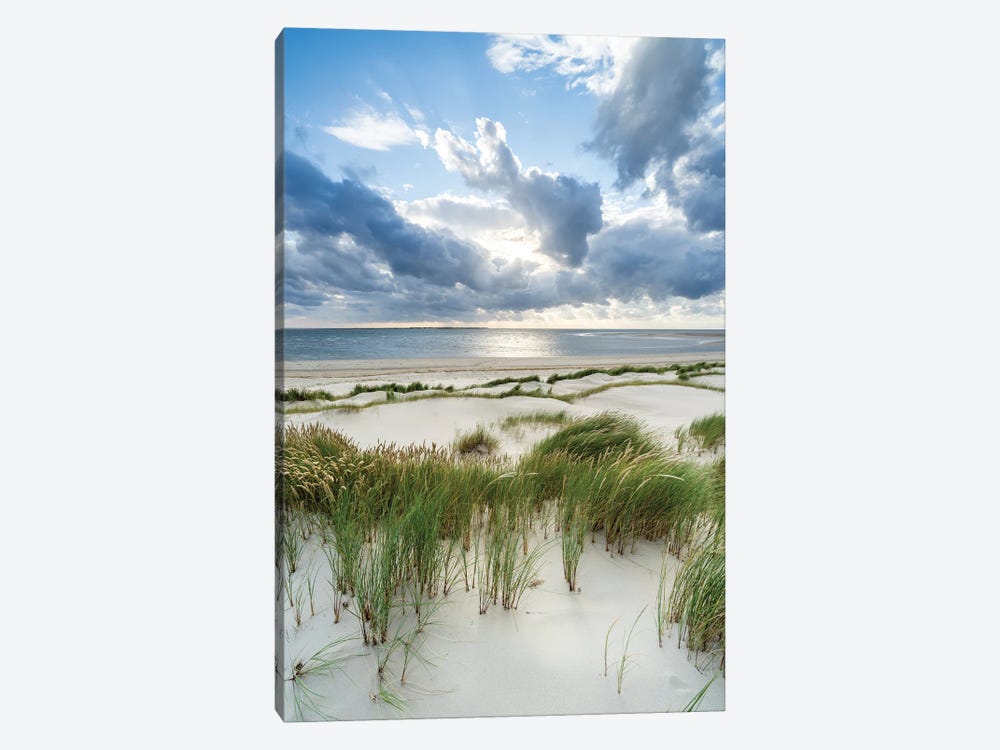 Storm Clouds At The Dune Beach by Jan Becke 1-piece Canvas Art