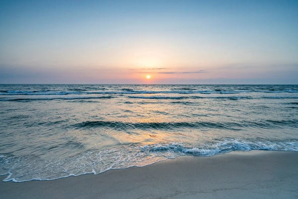 Sylt: Sunset At The North Sea Coast by Jan Becke