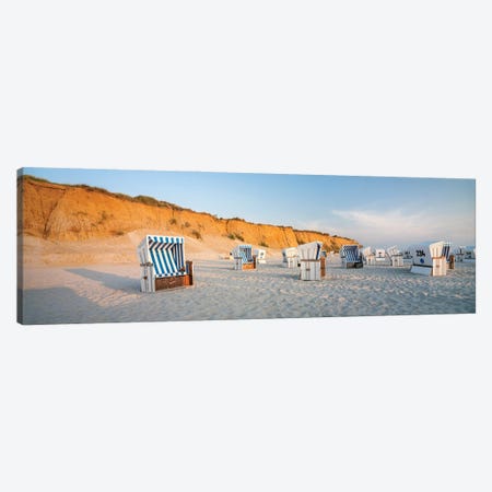 Panoramic View Of The Rotes Kliff (Red Cliff) Near Kampen, Sylt, Schleswig-Holstein, Germany Canvas Print #JNB1979} by Jan Becke Canvas Artwork