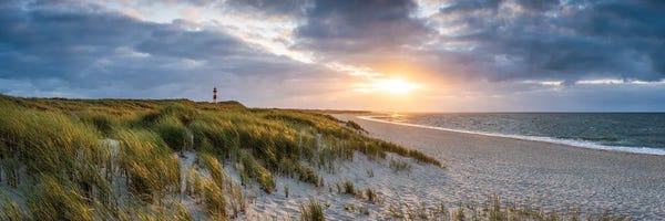 Nautical: Sunset Near Leuchtturm List-Ost, Sylt Island, Schleswig-Holstein, Germany I by Jan Becke