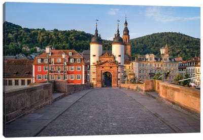 Old Bridge In Heidelberg, Germany Canvas Art Print