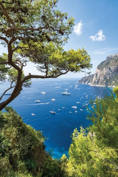 Campania: Summer Vacation On The Island Of Capri, Gulf Of Naples, Campania, Italy by Jan Becke
