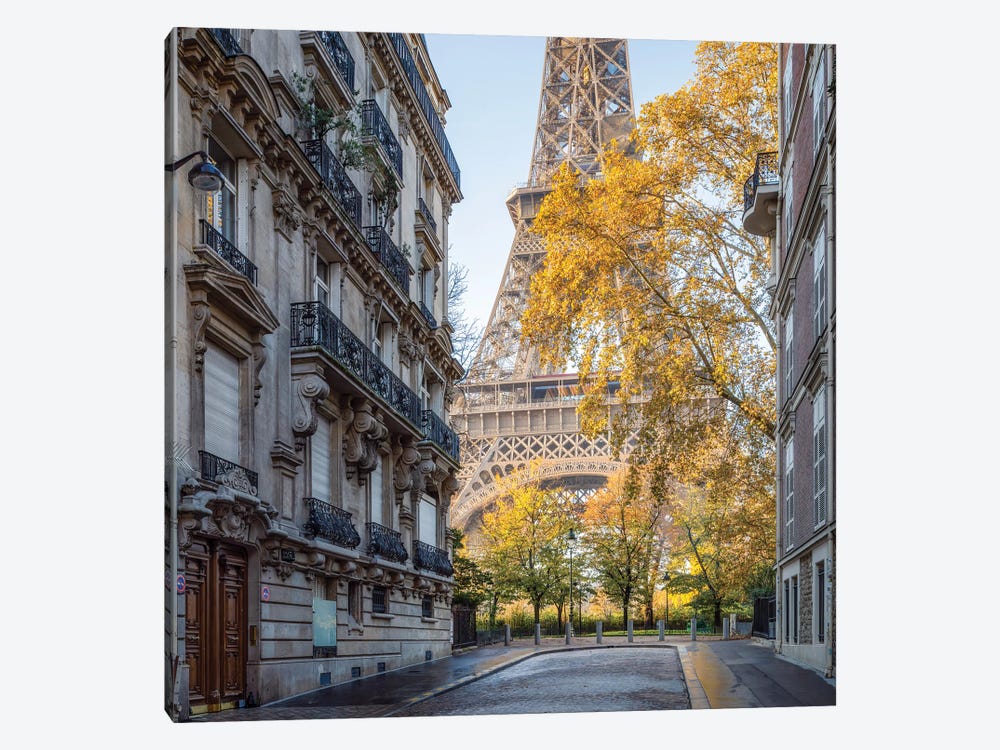 Eiffel Tower In Autumn Paris, France by Jan Becke 1-piece Canvas Artwork