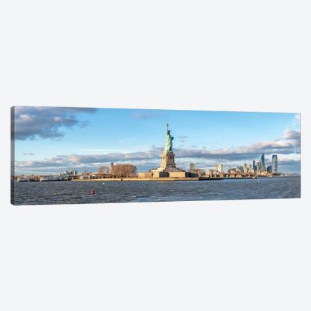 Liberty Island With Statue Of Liberty, New York City, USA Canvas Print #JNB2138} by Jan Becke Canvas Artwork