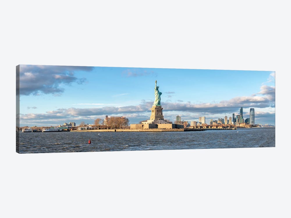 Liberty Island With Statue Of Liberty, New York City, USA by Jan Becke 1-piece Canvas Wall Art