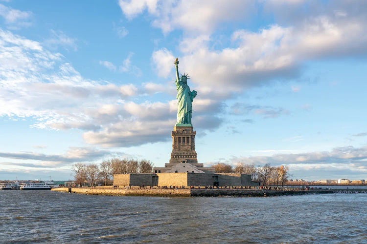 Liberty Island And Statue Of Liberty, New York City, USA