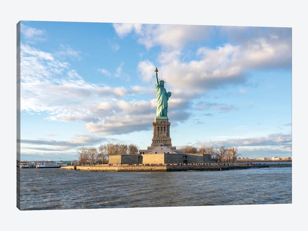 Liberty Island And Statue Of Liberty, New York City, USA by Jan Becke 1-piece Art Print