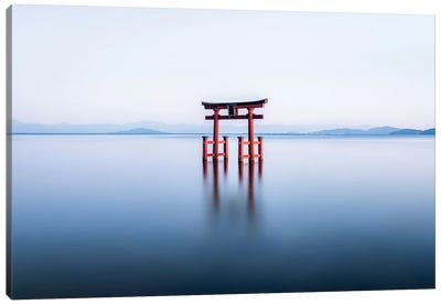 Floating Torii Gate Canvas Art Print - Zen Garden