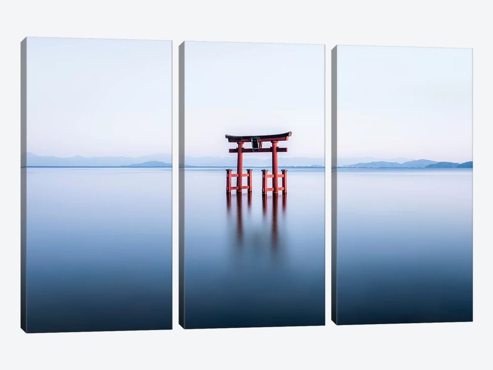 Floating Torii Gate by Jan Becke 3-piece Canvas Art