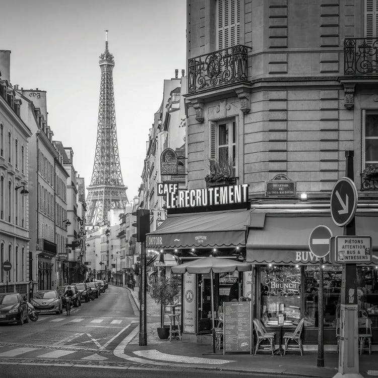 Rue Saint Dominique With Eiffel Tower View, Paris, France