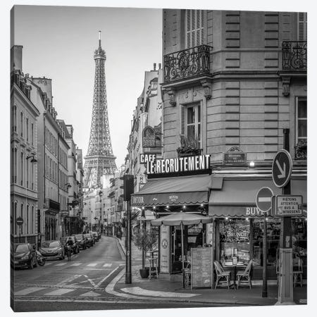 Rue Saint Dominique With Eiffel Tower View, Paris, France Canvas Print #JNB2141} by Jan Becke Art Print