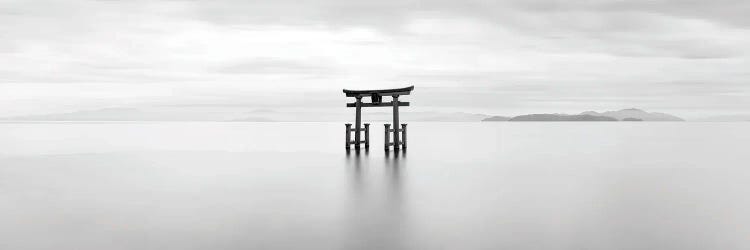 Japanese Torii Gate At Lake Biwa, Shiga Prefecture, Japan