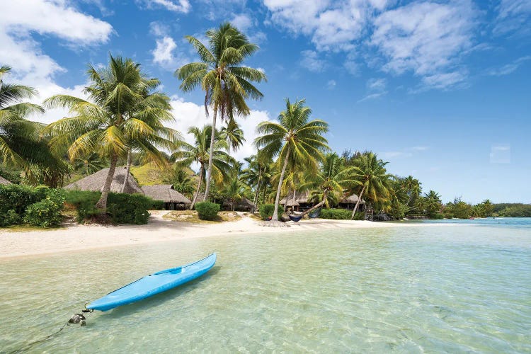 Summer Beach Vacation On Moorea Island, French Polynesia