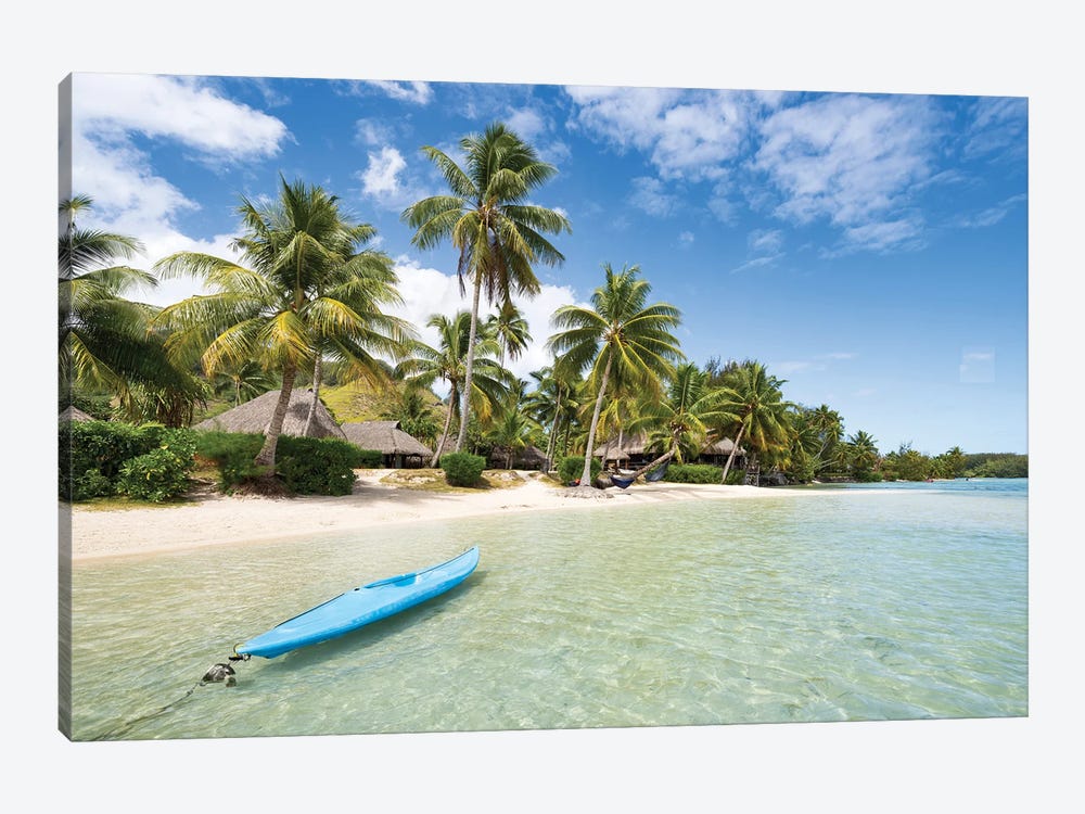 Summer Beach Vacation On Moorea Island, French Polynesia by Jan Becke 1-piece Canvas Artwork