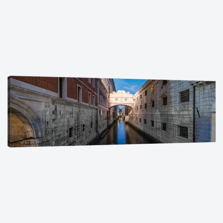 Panorama Of The Bridge Of Sighs (Ponte Dei Sospiri), Venice, Italy Canvas Print #JNB2169} by Jan Becke Canvas Art Print