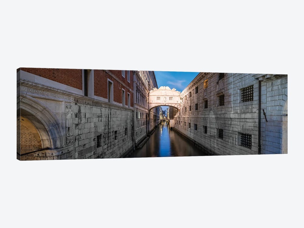 Panorama Of The Bridge Of Sighs (Ponte Dei Sospiri), Venice, Italy by Jan Becke 1-piece Canvas Wall Art