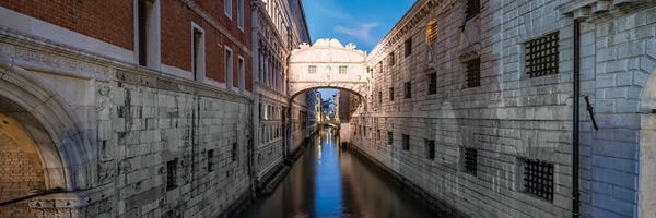 Venice: Panorama Of The Bridge Of Sighs (Ponte Dei Sospiri), Venice, Italy by Jan Becke