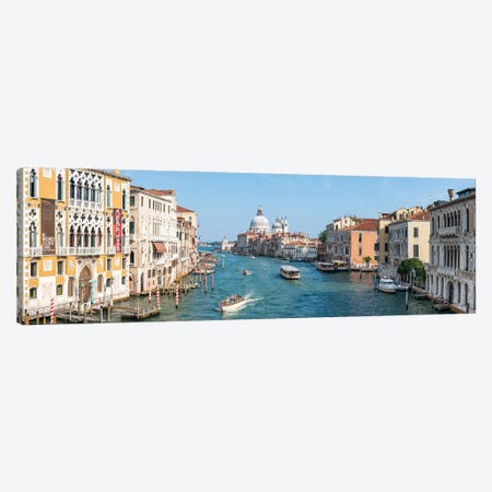 Grand Canal Panorama In Summer, Venice, Italy Canvas Print #JNB2173} by Jan Becke Canvas Wall Art