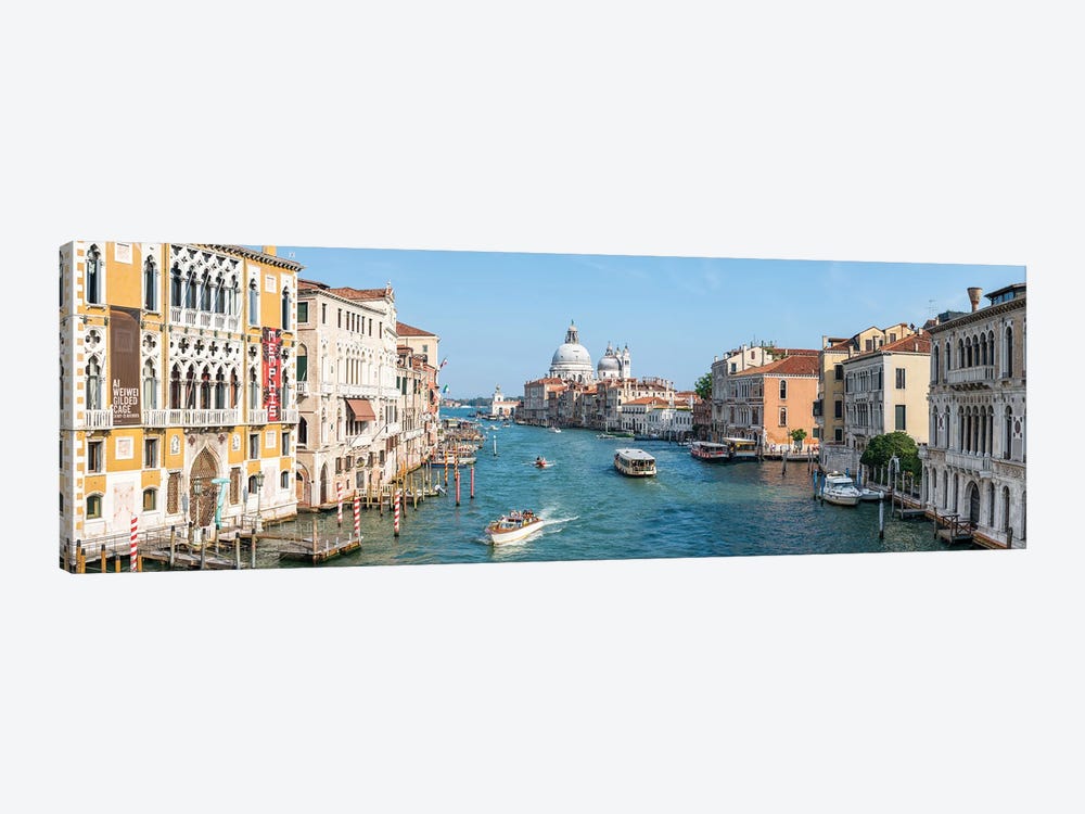 Grand Canal Panorama In Summer, Venice, Italy by Jan Becke 1-piece Canvas Print
