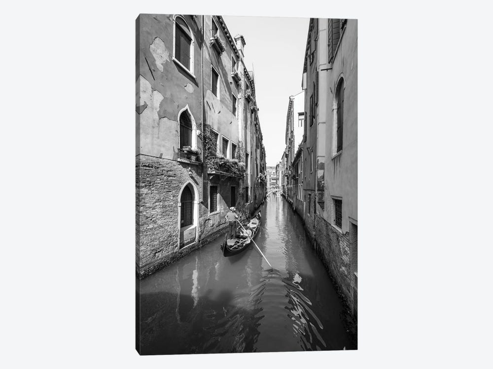 Gondola Ride On A Canal In Venice, Italy by Jan Becke 1-piece Canvas Art Print